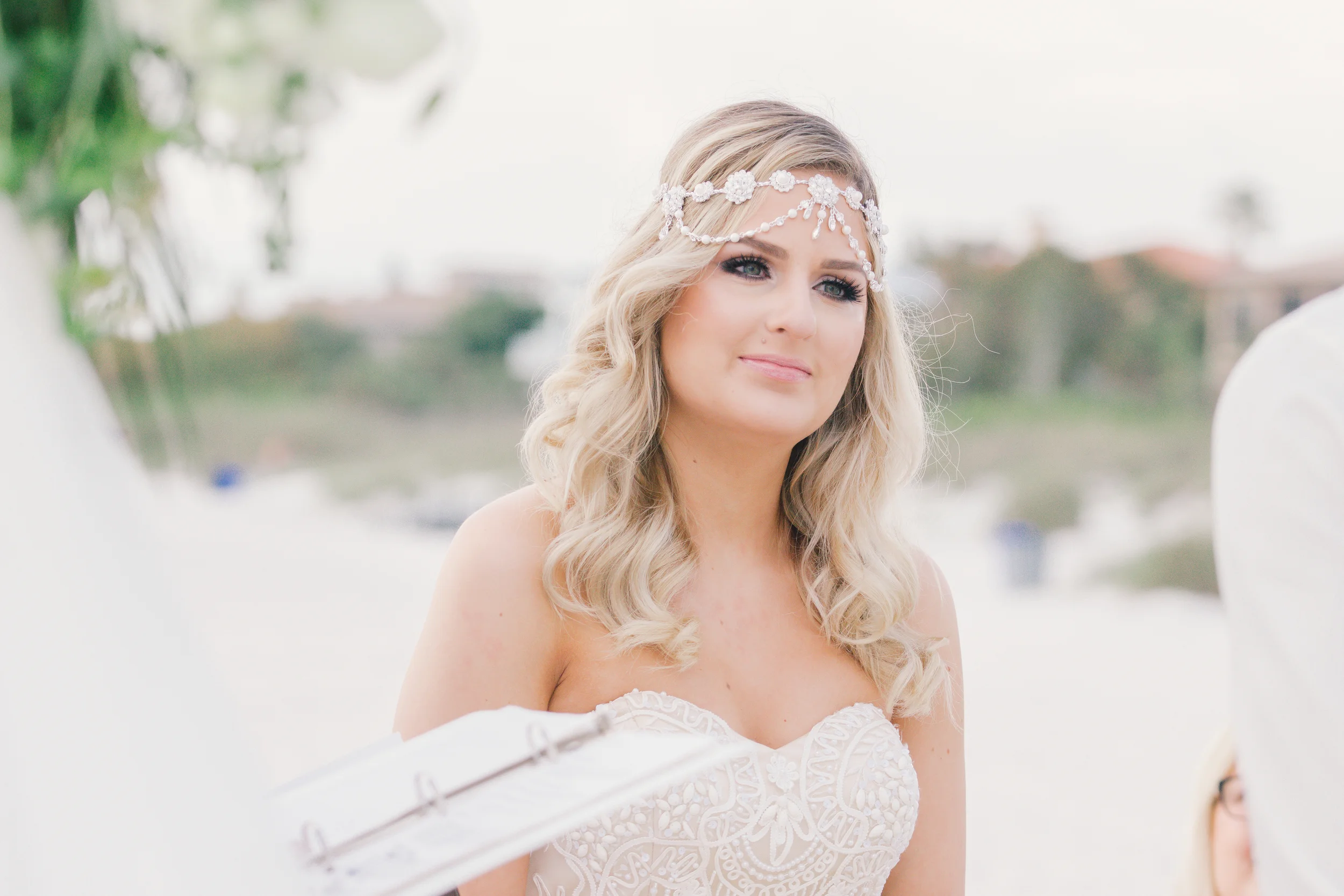 Ivory Vintage Beach Wedding