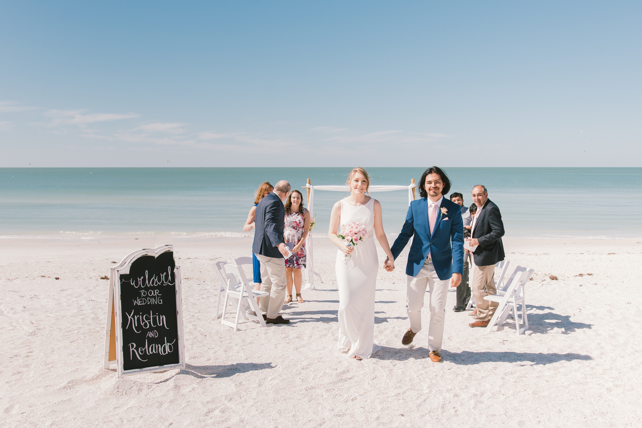 Sunset Beach Wedding In Florida Kristin Rolando S