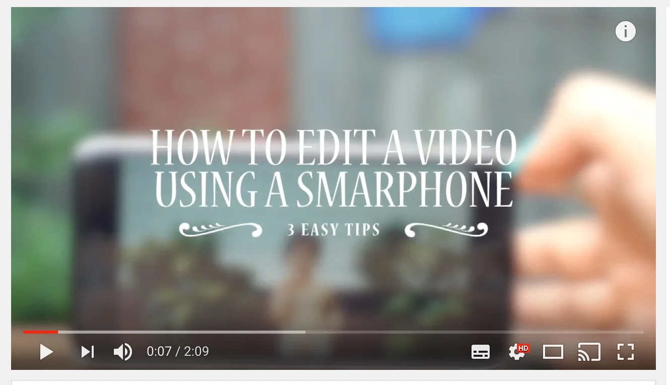 How to edit a video in your smartphone | Tampa photographer tips
