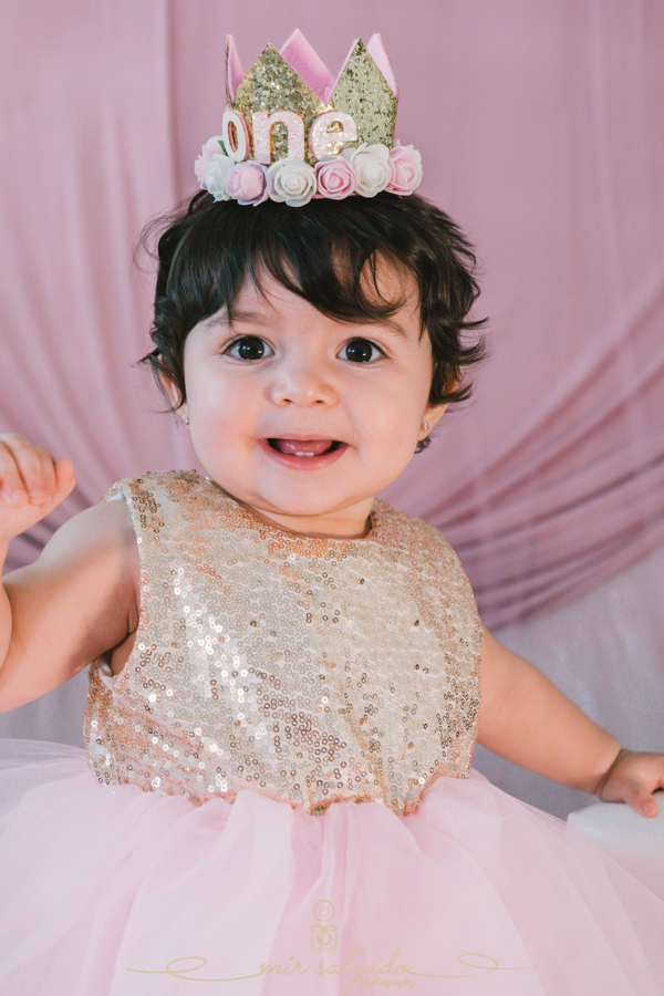 First Birthday | Sofia's Unicorn Smash Cake Family Session