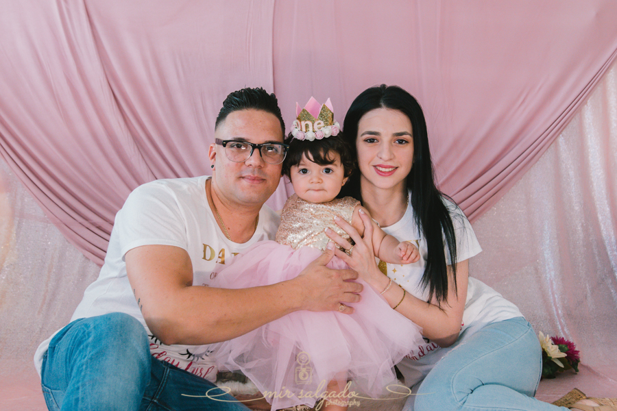 First Birthday | Sofia's Unicorn Smash Cake Family Session