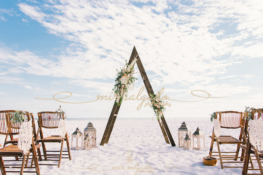 Siesta Key, Sarasota, Florida Beach Boho Wedding | Carrie & Mike