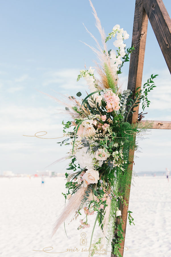 Siesta Key, Sarasota, Florida Beach Boho Wedding | Carrie &amp; Mike