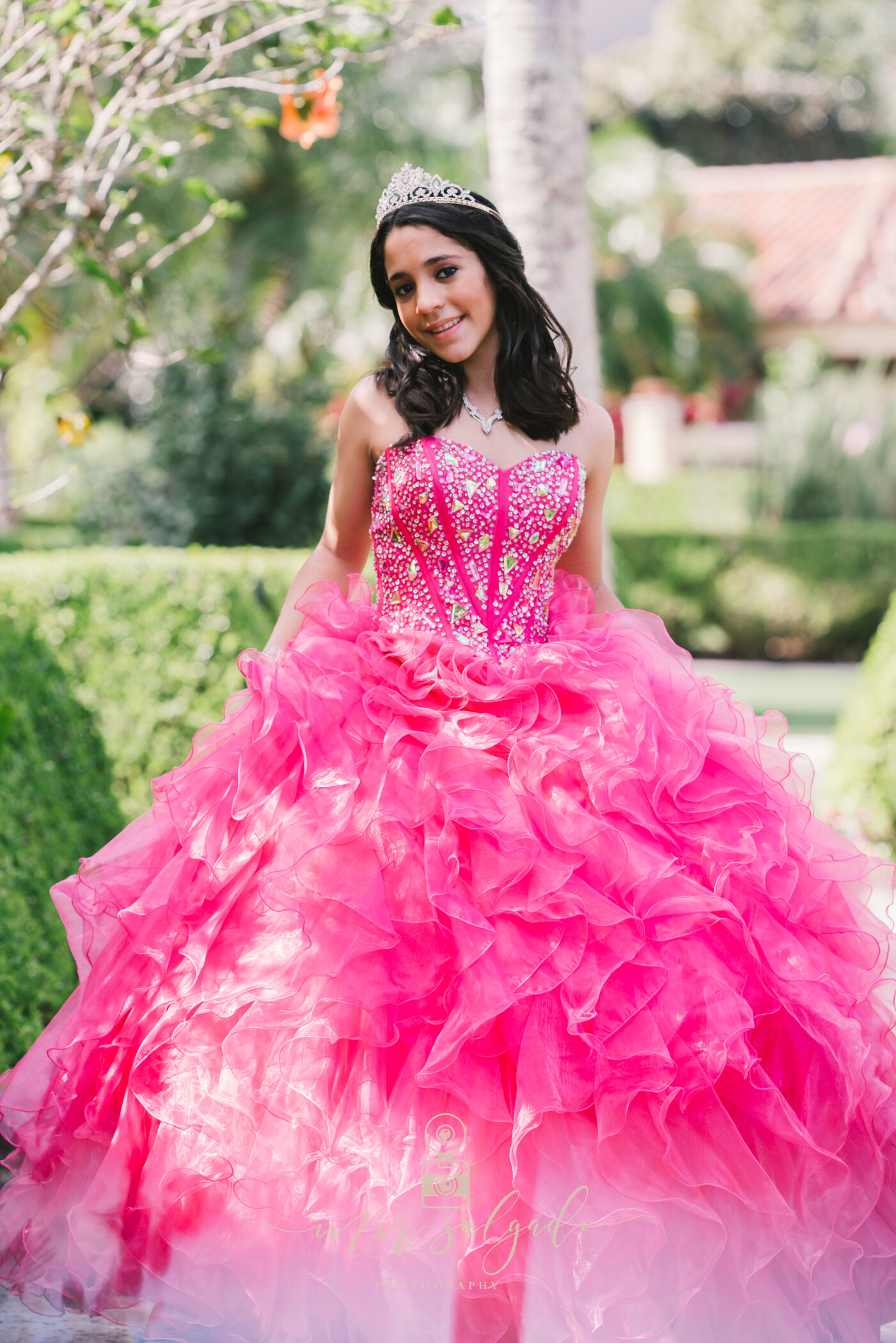 quinceanera-portrait-dress, quiceanera-party-photos, quinceanera-photos, pink-quinceanera-dress