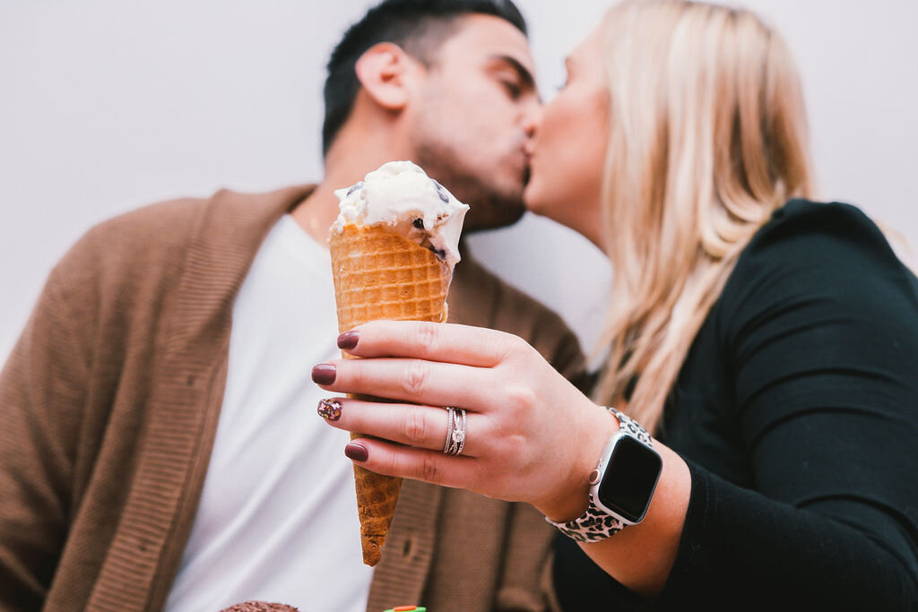 ice-cream-lovers, ice-cream-engagement, ice-cream-shop, ice-cream-heaven, engagement-props, engagement-ring, engagement-ring-photo-props, engagement-ring-picture-ideas