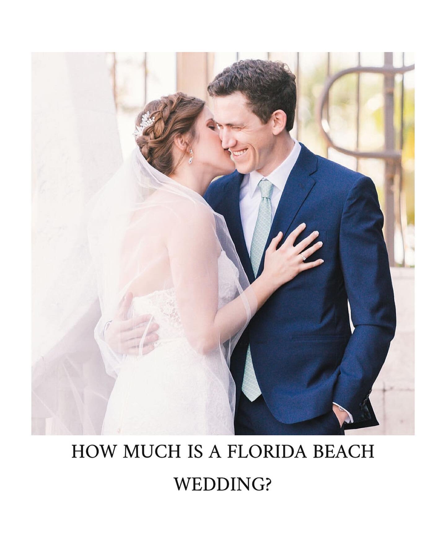 HOW MUCH IS A FLORIDA BEACH WEDDING?
.

Even a small beach wedding will include everything you'd expect at a traditional ceremony including elegant decor, wedding officiant, sound system, and photographer. Florida beach wedding packages begin at $895