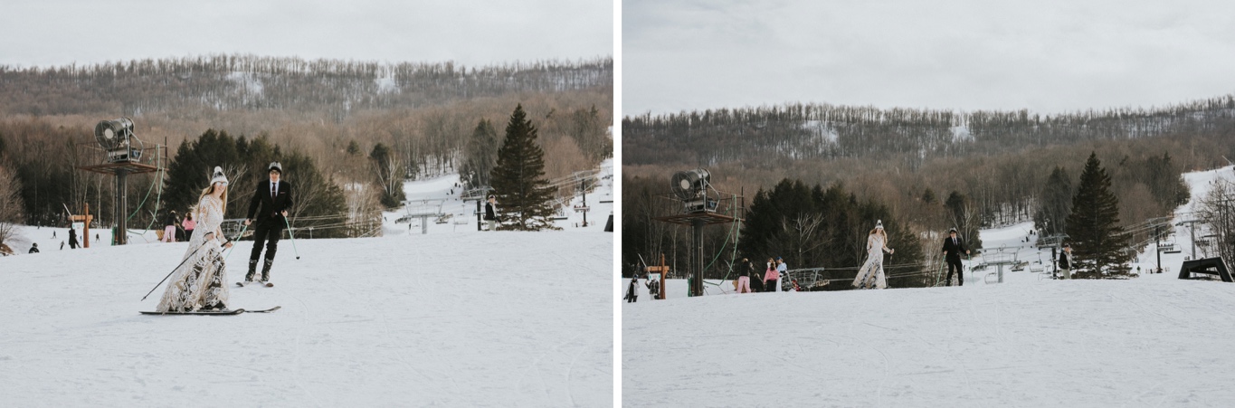 Windham Mountain, Windham Mountain Wedding, Hudson Valley Wedding Photographer, Rue De Seine, Ski Elopement