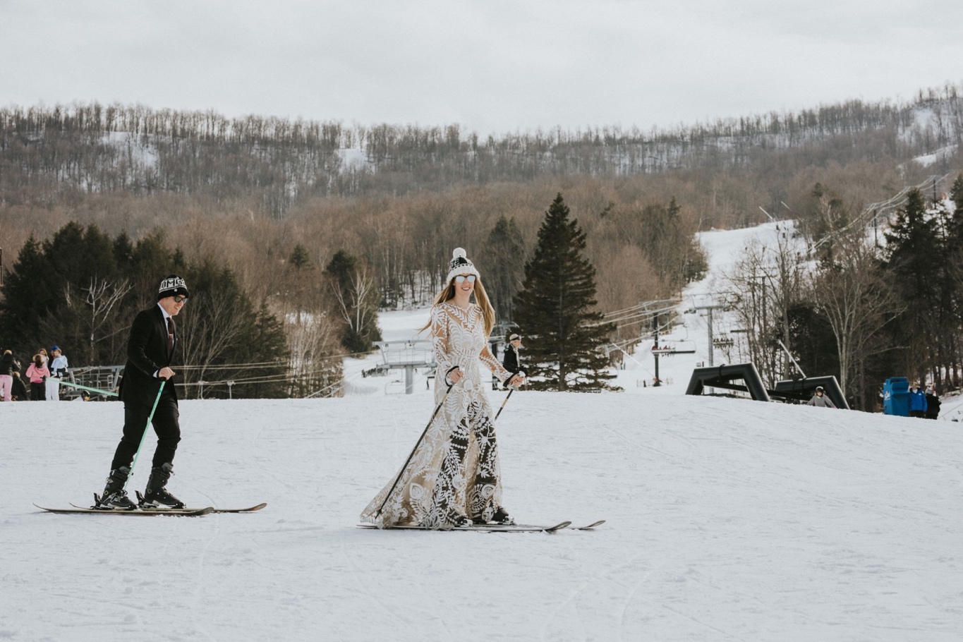 Windham Mountain, Windham Mountain Wedding, Hudson Valley Wedding Photographer, Rue De Seine, Ski Elopement