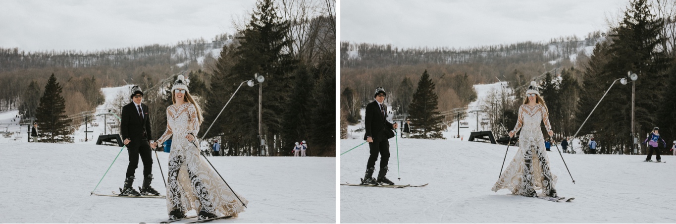 Windham Mountain, Windham Mountain Wedding, Hudson Valley Wedding Photographer, Rue De Seine, Ski Elopement