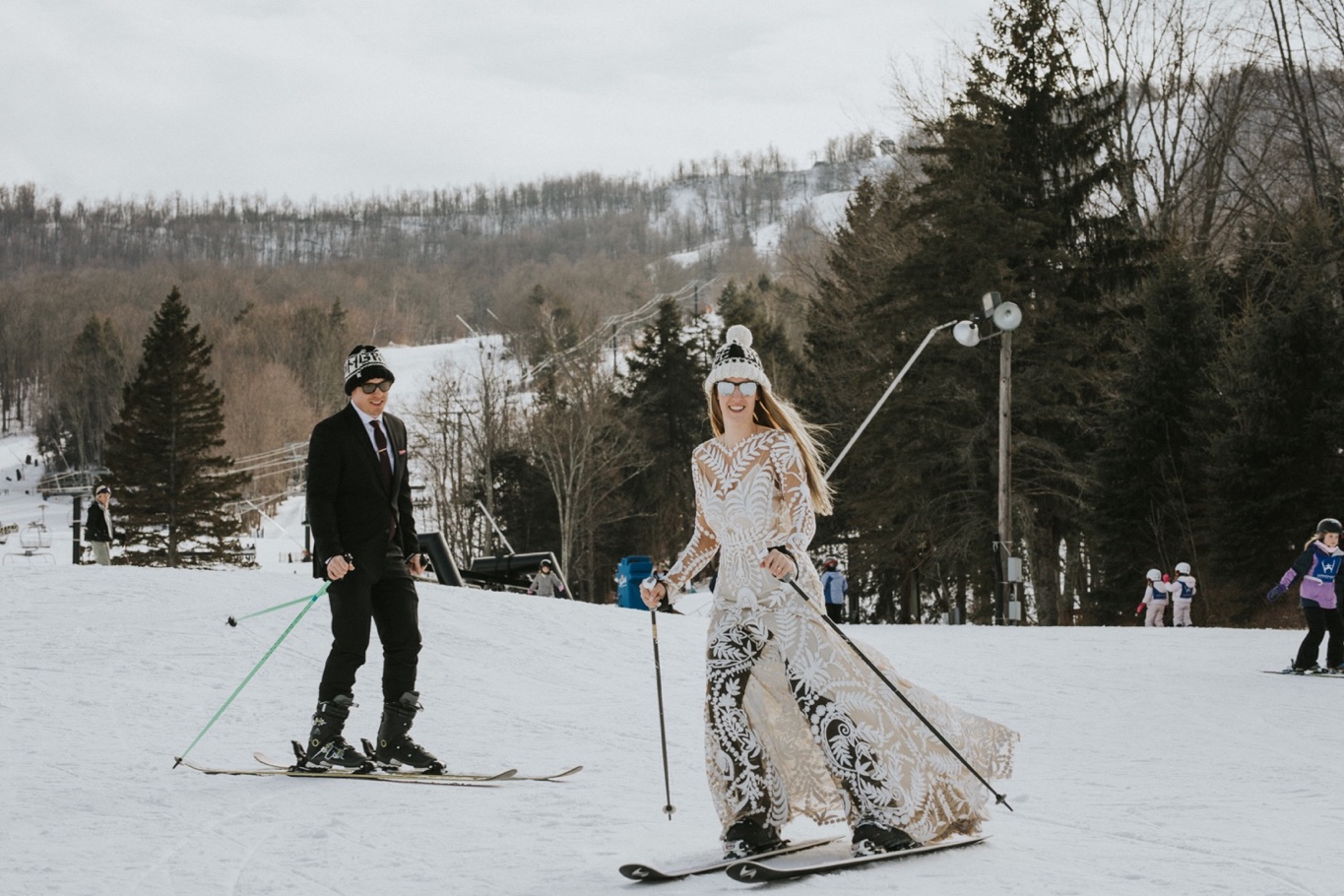 Windham Mountain, Windham Mountain Wedding, Hudson Valley Wedding Photographer, Rue De Seine, Ski Elopement
