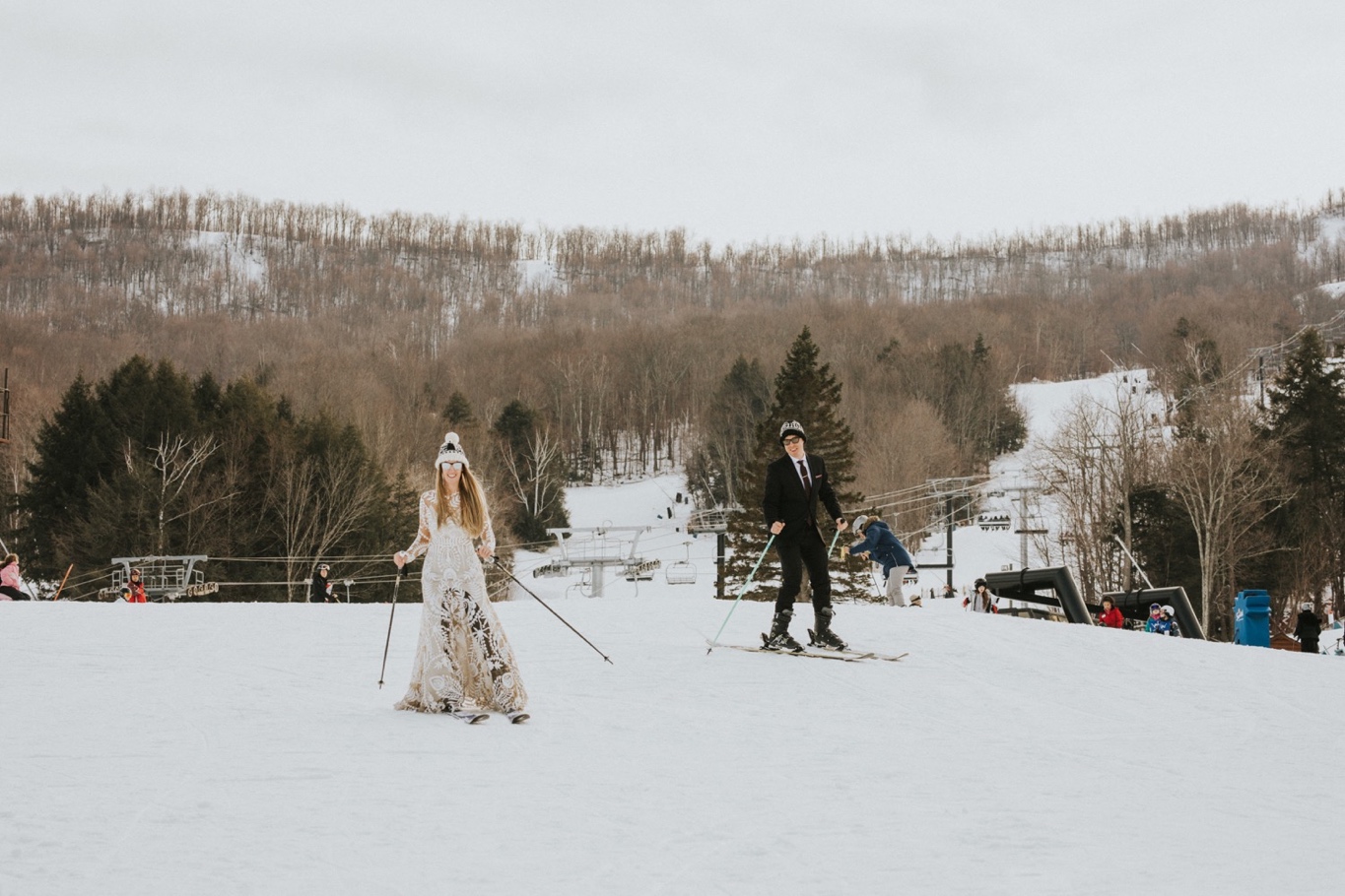 Windham Mountain, Windham Mountain Wedding, Hudson Valley Wedding Photographer, Rue De Seine, Ski Elopement