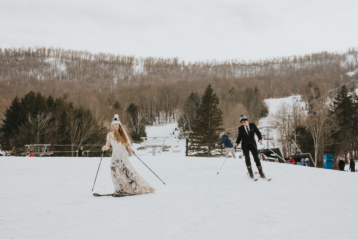 Windham Mountain, Windham Mountain Wedding, Hudson Valley Wedding Photographer, Rue De Seine, Ski Elopement