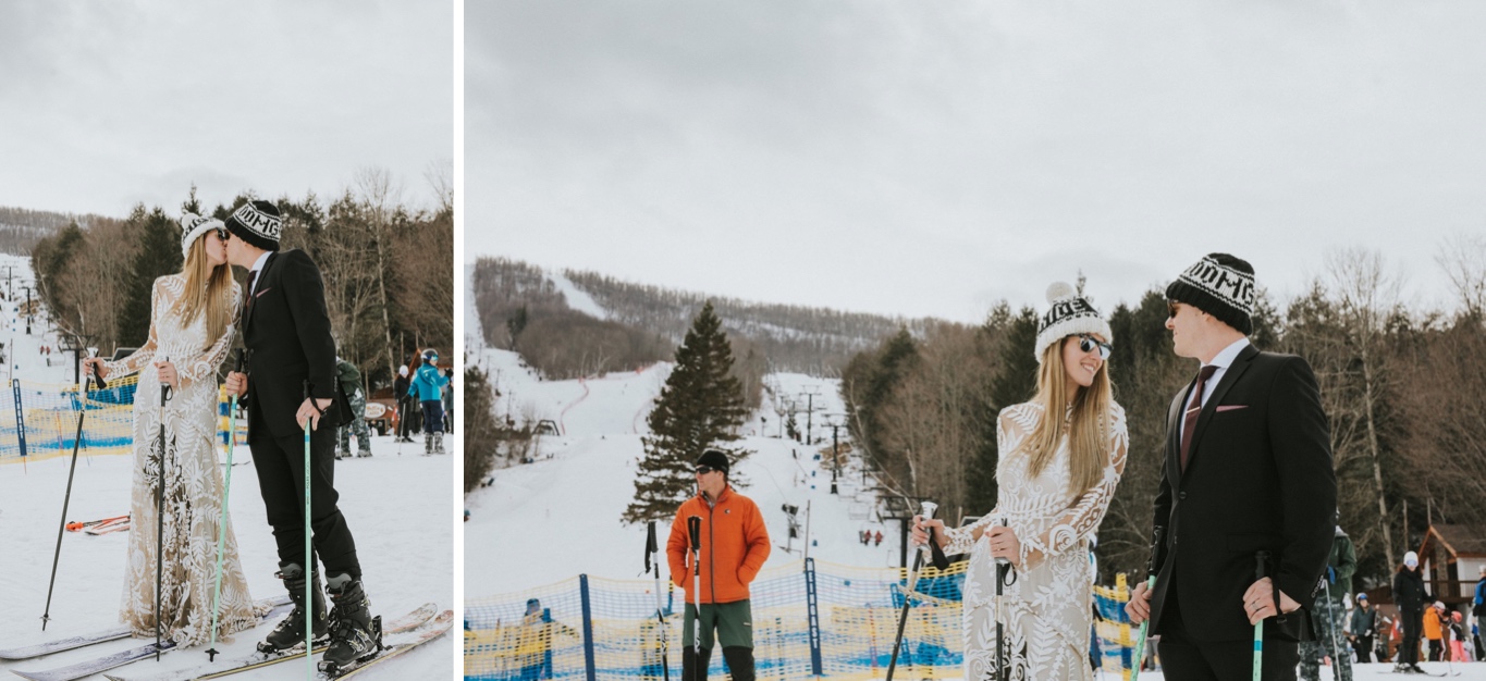 Windham Mountain, Windham Mountain Wedding, Hudson Valley Wedding Photographer, Rue De Seine, Ski Elopement