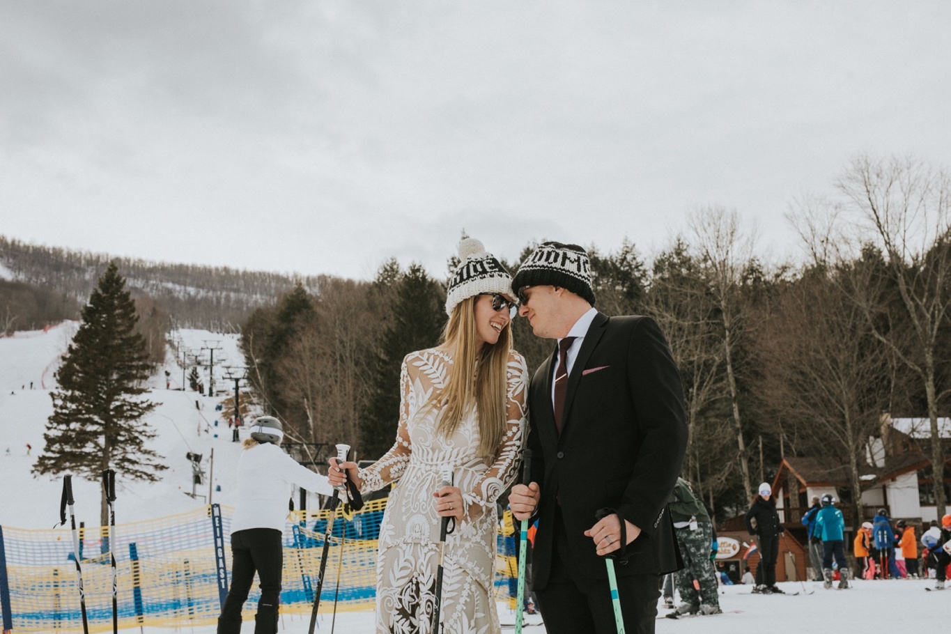 Windham Mountain, Windham Mountain Wedding, Hudson Valley Wedding Photographer, Rue De Seine, Ski Elopement