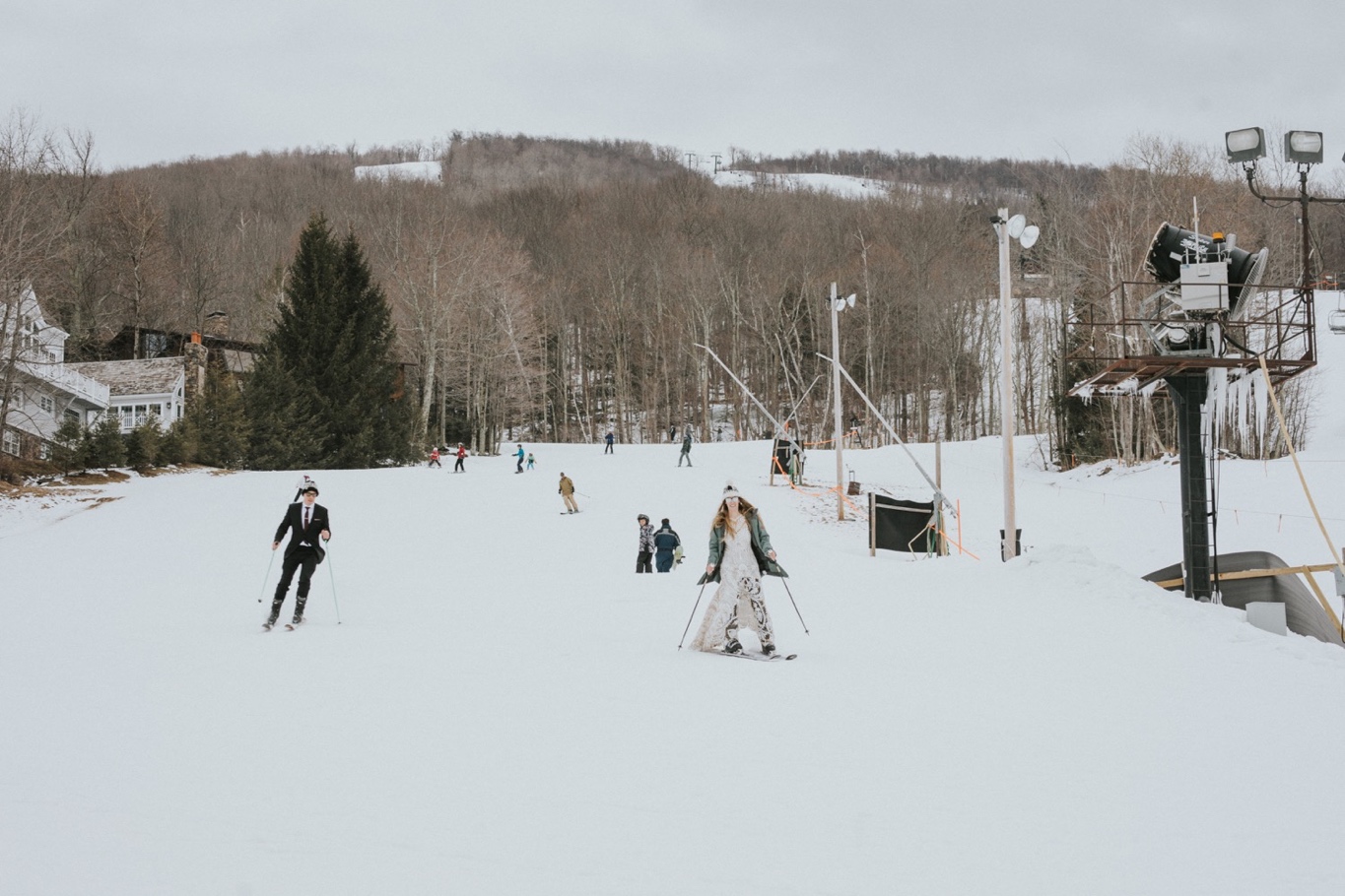Windham Mountain, Windham Mountain Wedding, Hudson Valley Wedding Photographer, Rue De Seine, Ski Elopement