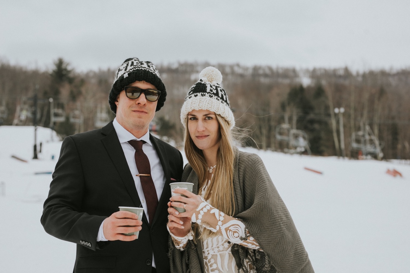 Windham Mountain, Windham Mountain Wedding, Hudson Valley Wedding Photographer, Rue De Seine, Ski Elopement