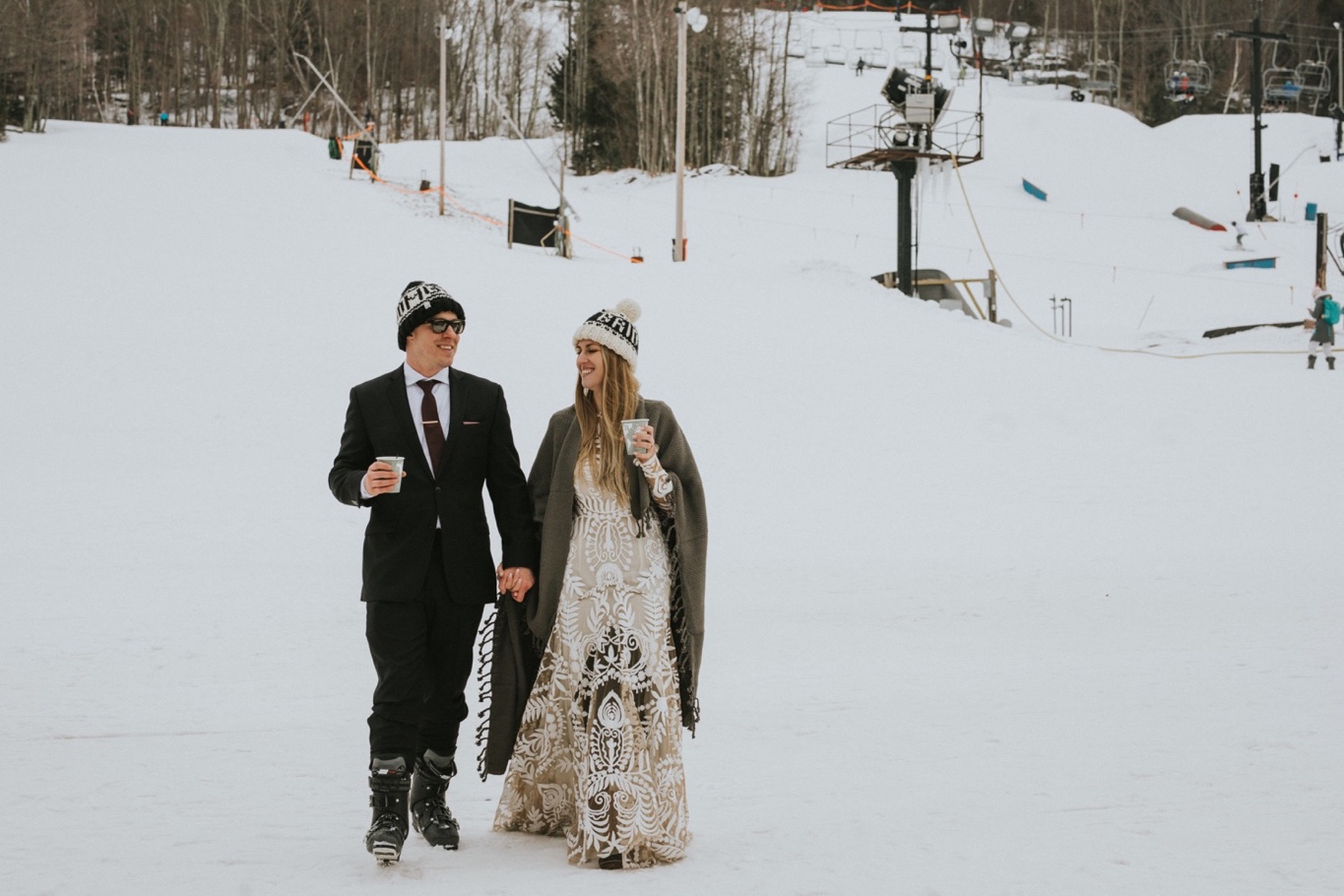 Windham Mountain, Windham Mountain Wedding, Hudson Valley Wedding Photographer, Rue De Seine, Ski Elopement