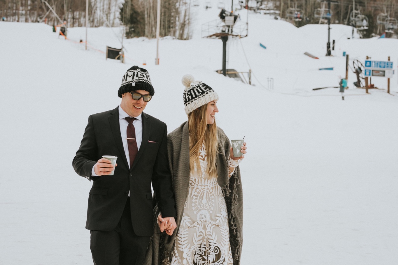 Windham Mountain, Windham Mountain Wedding, Hudson Valley Wedding Photographer, Rue De Seine, Ski Elopement