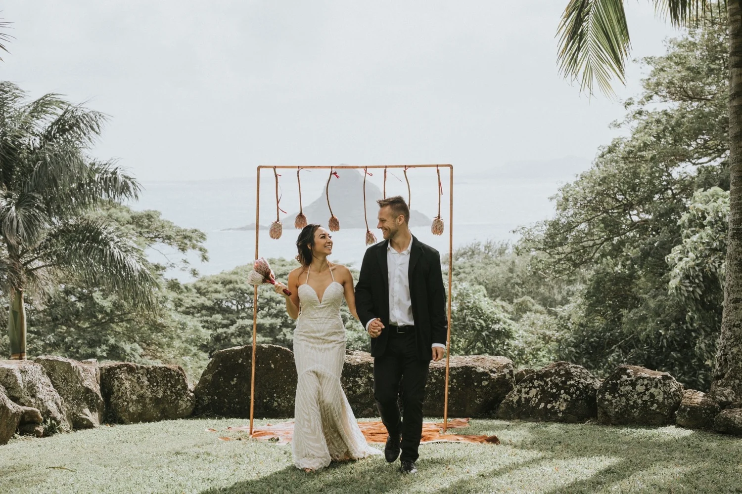 kualoa ranch, wedding at kualoa ranch, kualoa ranch wedding photographer, oahu wedding photographer, elopement at kualoa ranch, jurassic park wedding, destination wedding photographer, oahu elopement