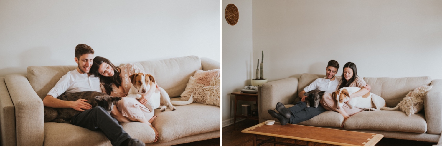 Hudson Valley Wedding Photographer, In Home Engagement Session, Albany Engagement Session, Hudson Valley Engagement Session, Upstate NY Engagement Session, Engagement Session with dogs