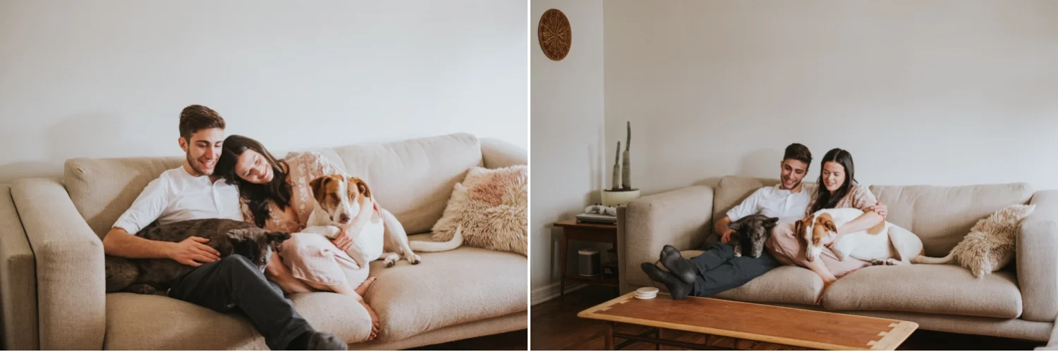 Hudson Valley Wedding Photographer, In Home Engagement Session, Albany Engagement Session, Hudson Valley Engagement Session, Upstate NY Engagement Session, Engagement Session with dogs
