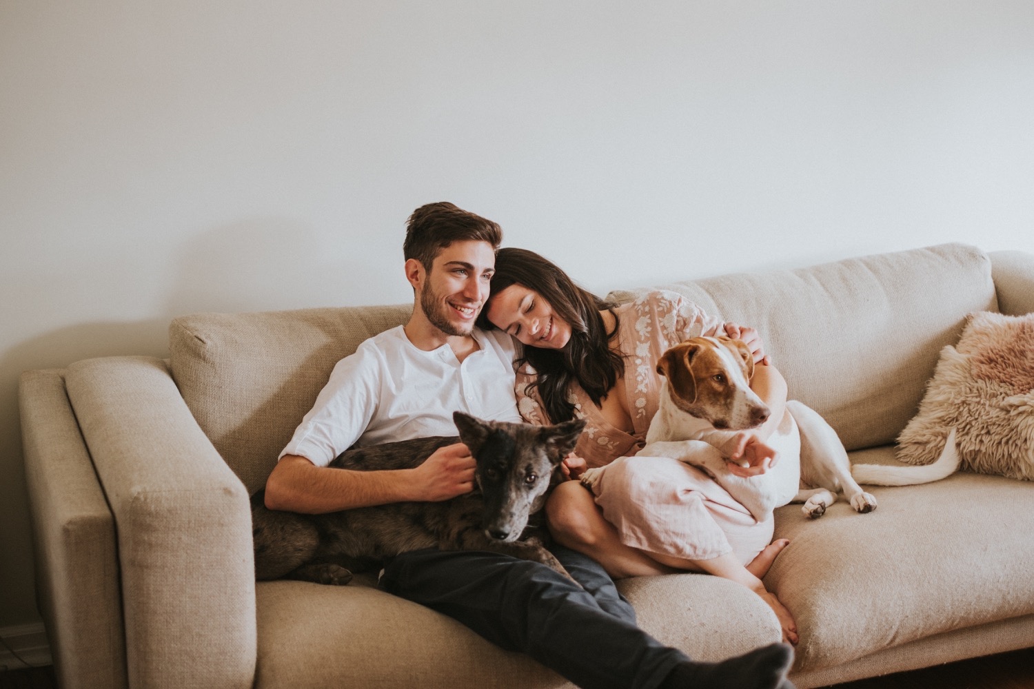 Hudson Valley Wedding Photographer, In Home Engagement Session, Albany Engagement Session, Hudson Valley Engagement Session, Upstate NY Engagement Session, Engagement Session with dogs