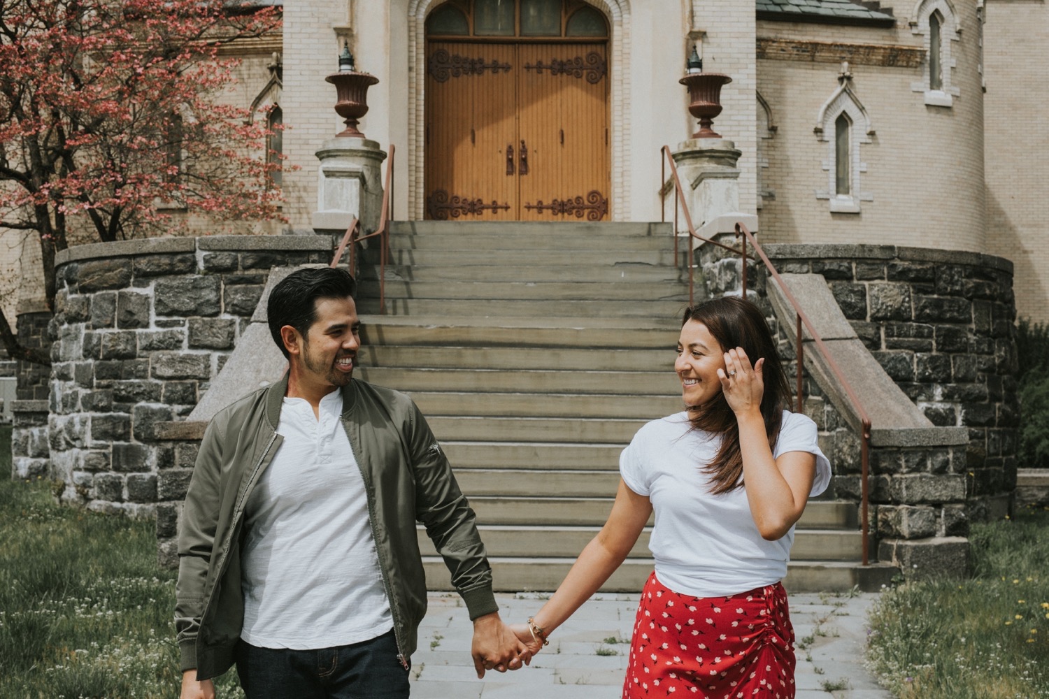 Hudson Valley Wedding Photographer, Hudson Valley Engagement Photographer, Port Chester Engagement Session, Capitol Theater, Lyons Park Engagement Session