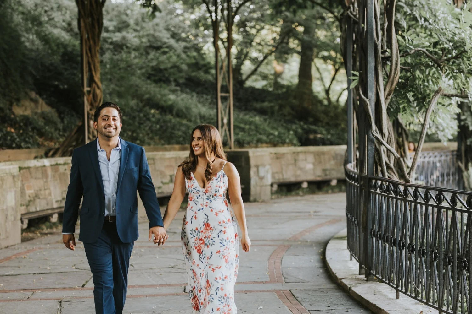 Central Park Conservatory Garden, Central Park Engagement Session, Hudson Valley Wedding Photographer, NYC Engagement Session