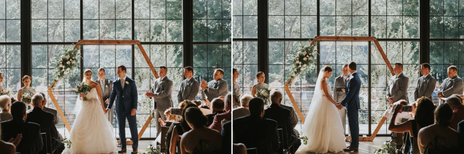 Hudson Valley Wedding Photographer, The Roundhouse Beacon, The Roundhouse Wedding, Wedding Details, Lazaro Bridal, Robert Bullock Bridal, New York Wedding, Indoor Ceremony