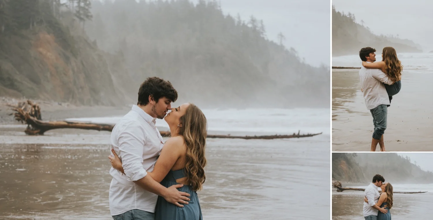 Ecola State Park, Oregon Engagement Session, Oregon Couples session, Oregon wedding photographer, ecola state park