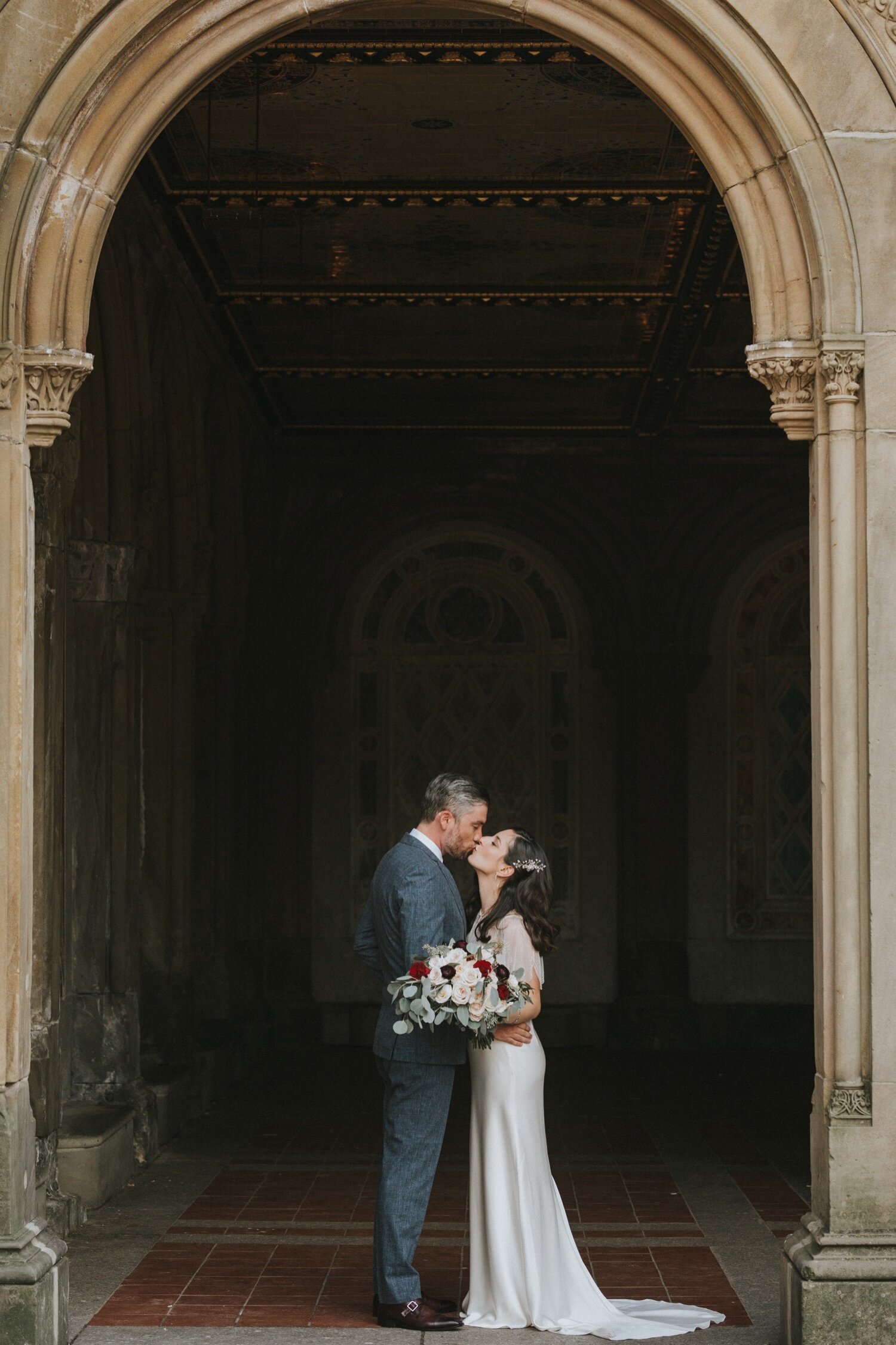 Central Park Wedding, Loeb Boathouse Wedding, Hudson Valley Wedding Photographer, New York City Wedding Photographer, Bethesda Terrace, Bow Bridge