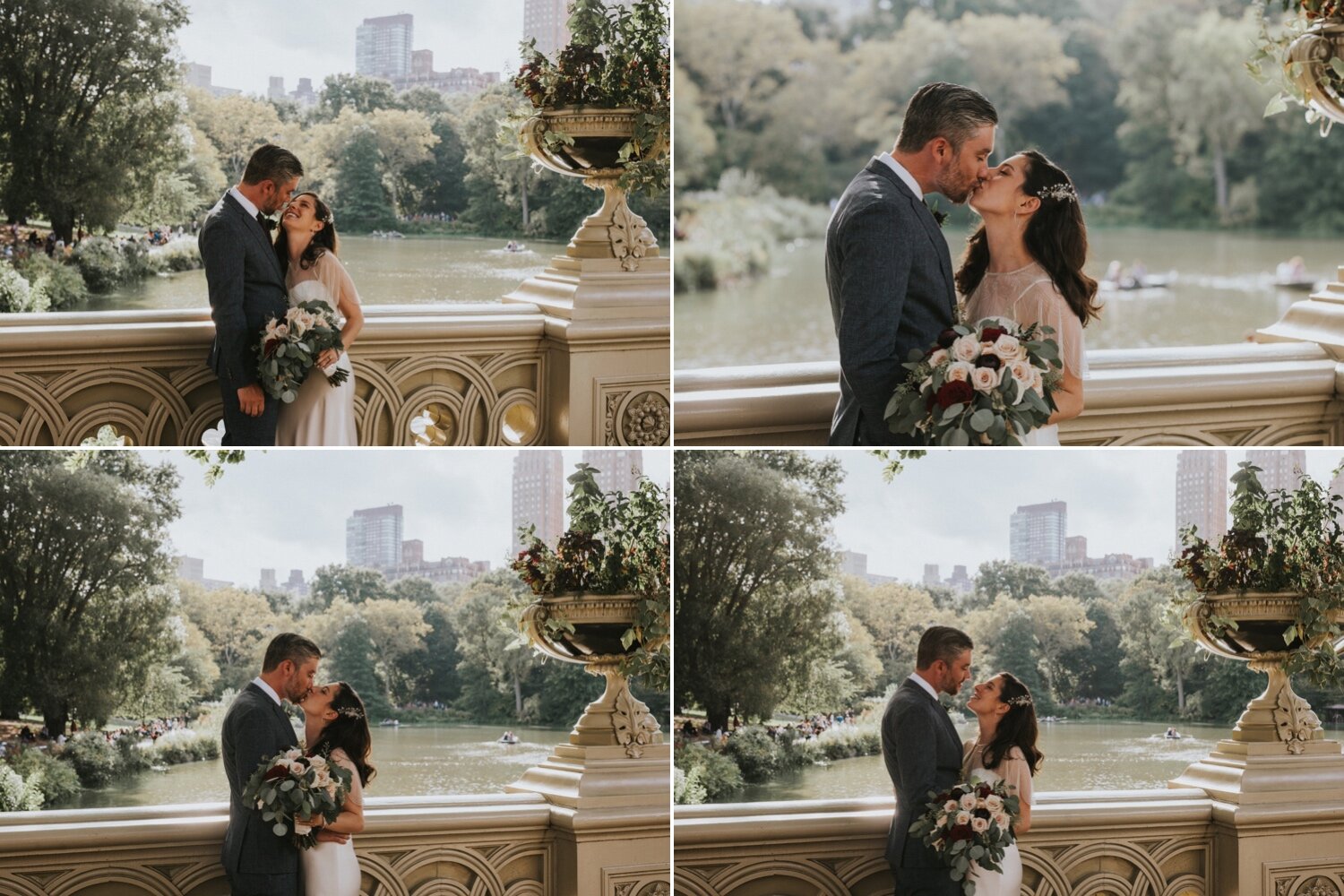 Central Park Wedding, Loeb Boathouse Wedding, Hudson Valley Wedding Photographer, New York City Wedding Photographer, Bethesda Terrace, Bow Bridge