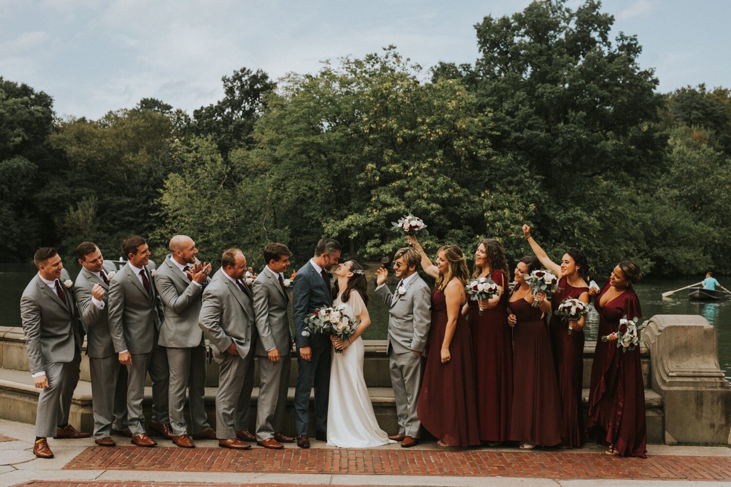Central Park Wedding, Loeb Boathouse Wedding, Hudson Valley Wedding Photographer, New York City Wedding Photographer, Bethesda Terrace, Bow Bridge