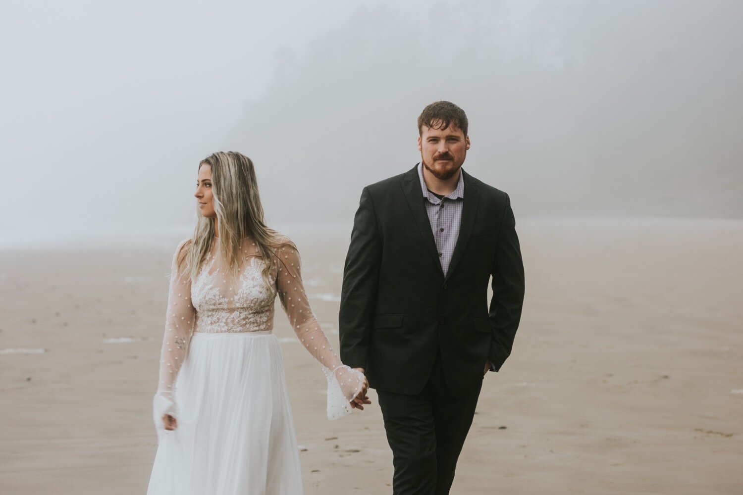 Oregon Wedding Photographer, Ecola State Park Elopement, Cannon Beach Elopement, Hug Point Oregon, Oregon Elopement, Oregon Elopement Photographer