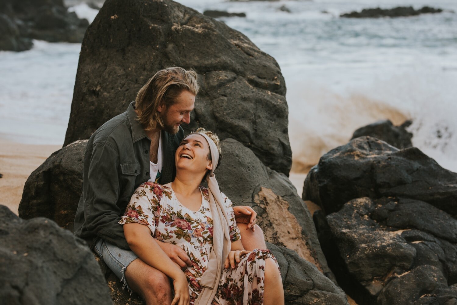 Waimea Valley, Waimea Bay, Waimea Oahu, Waimea Valley Botanical Gardens, Waimea Valley Wedding, Oahu Wedding Photographer, Oahu Couple's Session