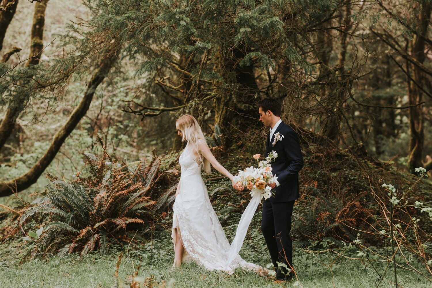 ecola state park, ecola state park wedding, cannon beach wedding, portland wedding photographer, oregon wedding photographer, ecola wedding photographer