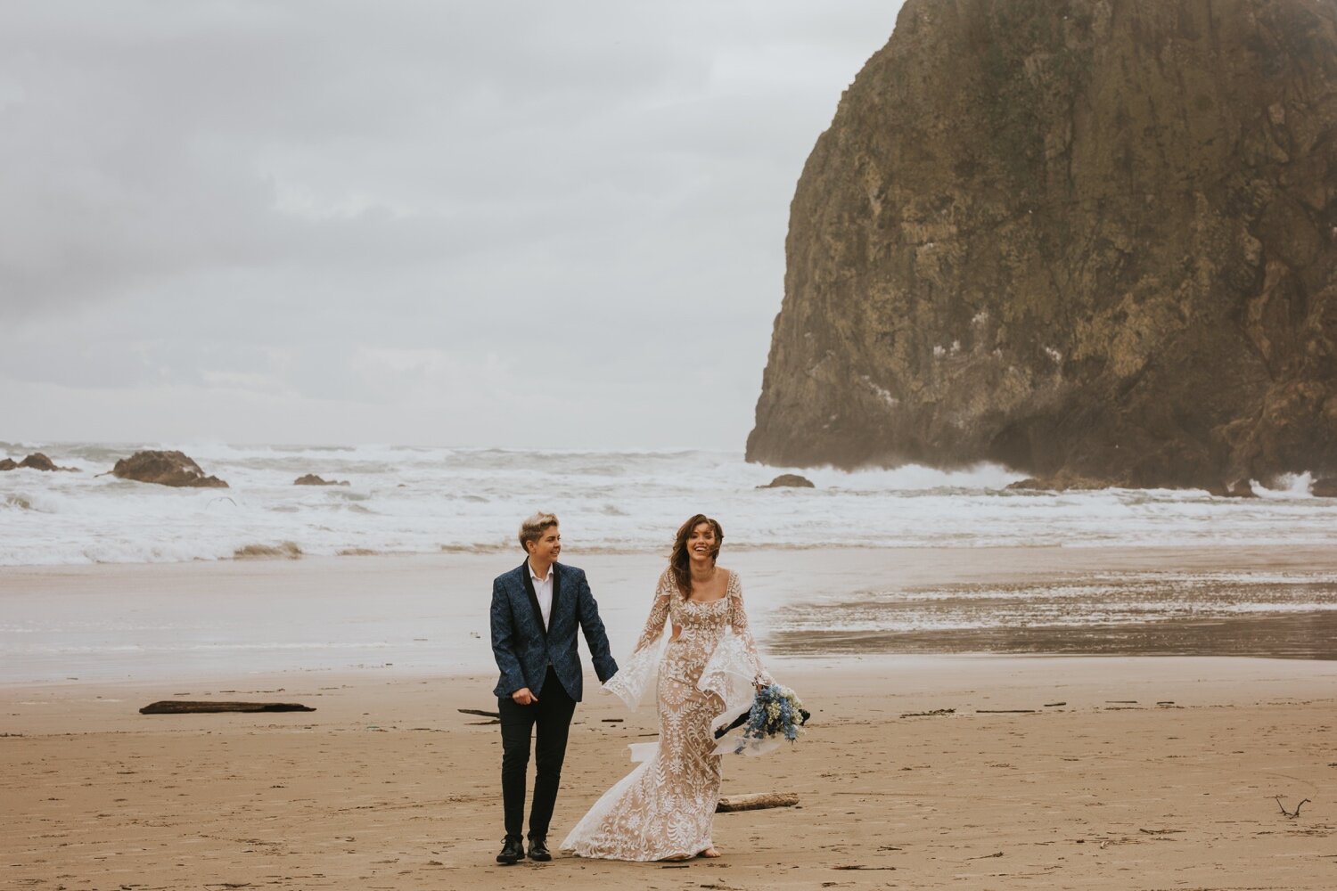 Hudson Valley Wedding Photographer, Cannon Beach Elopement, Cannon Beach Wedding, Cannon Beach Wedding Photographer, Portland Wedding Photographer, PNW Elopement