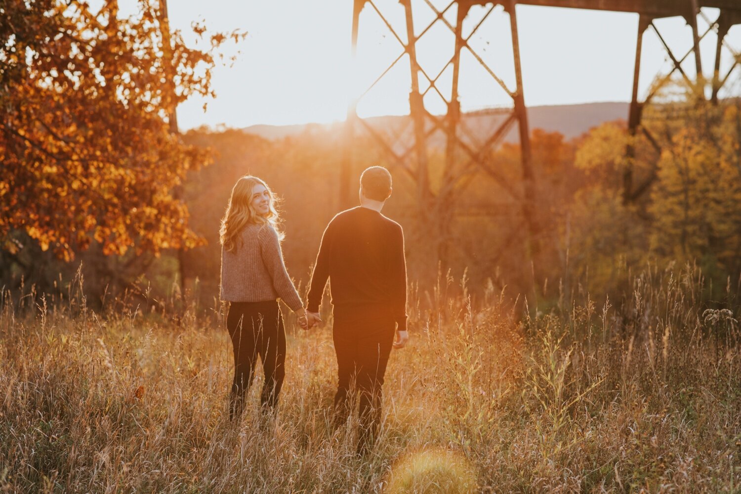 Hudson Valley Wedding Photographer, New York Wedding Photographer, Hudson Valley Engagement, Moodna Viaduct, New York Engagement