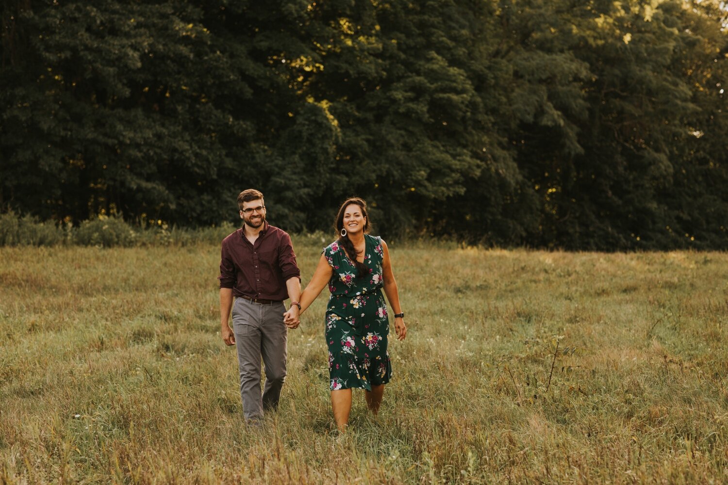 Hudson Valley Wedding Photographer, Catskill Wedding Photographer, Hudson Valley Engagement Session, Summer Engagement Photos, Engagement Photos with Dogs