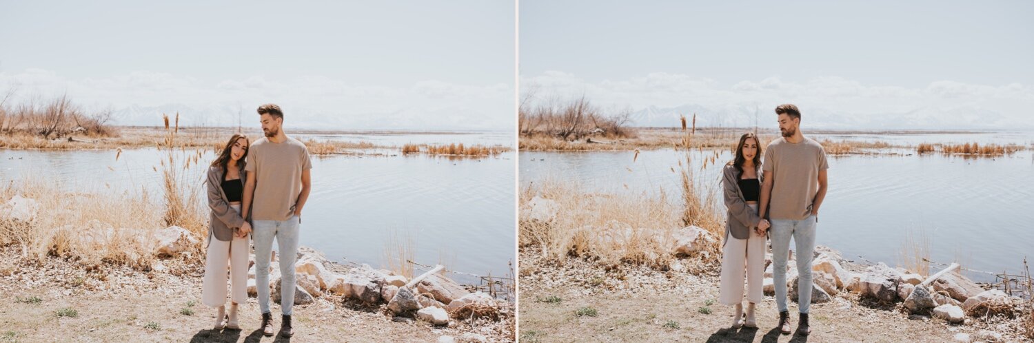 Utah Wedding Photographer, Utah Lake State Park, Utah engagement session, salt lake city wedding photographer, salt lake city engagement photos, engagement photos, outfit inspo, utah engagement photos