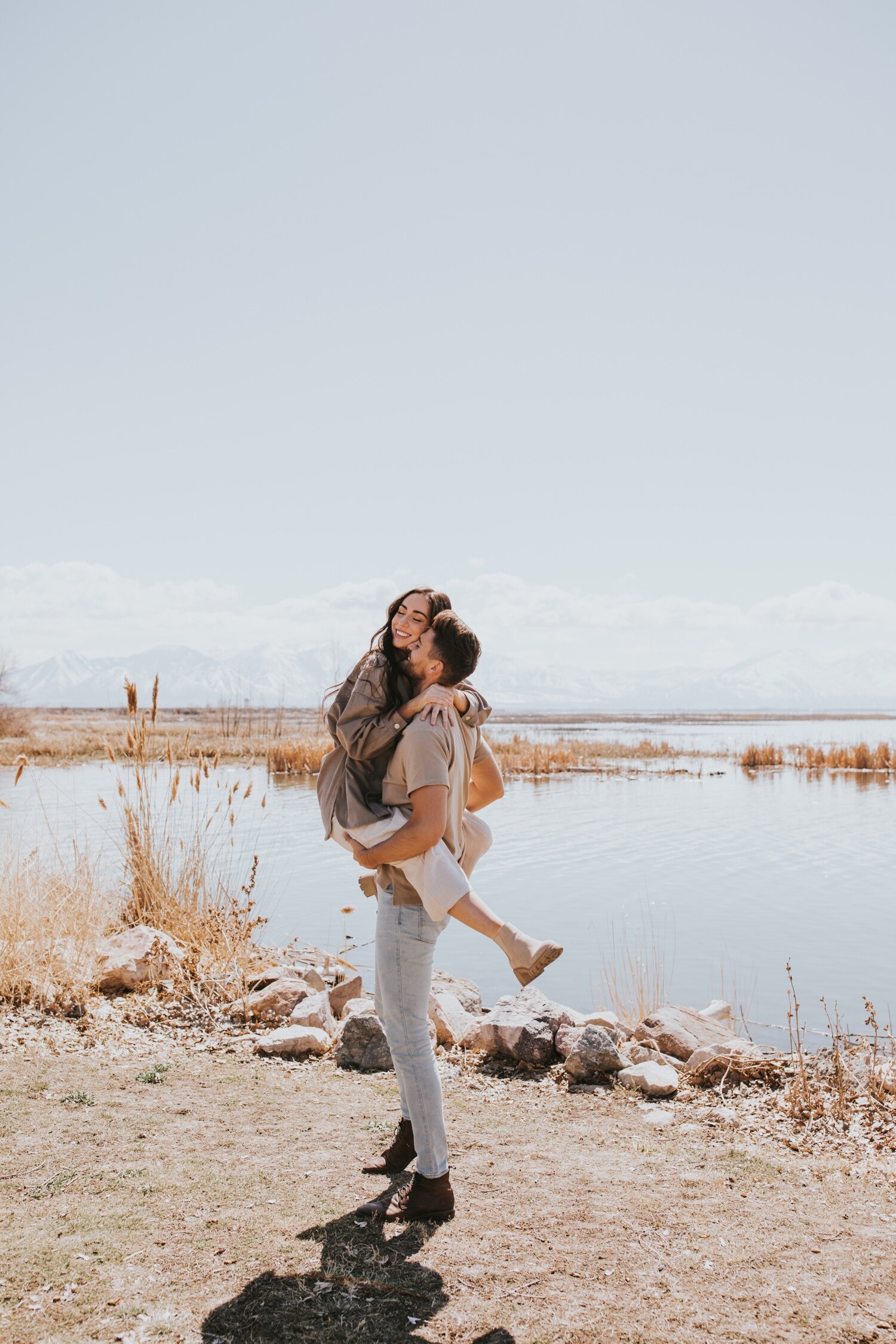 Utah Wedding Photographer, Utah Lake State Park, Utah engagement session, salt lake city wedding photographer, salt lake city engagement photos, engagement photos, hudson valley wedding photographer