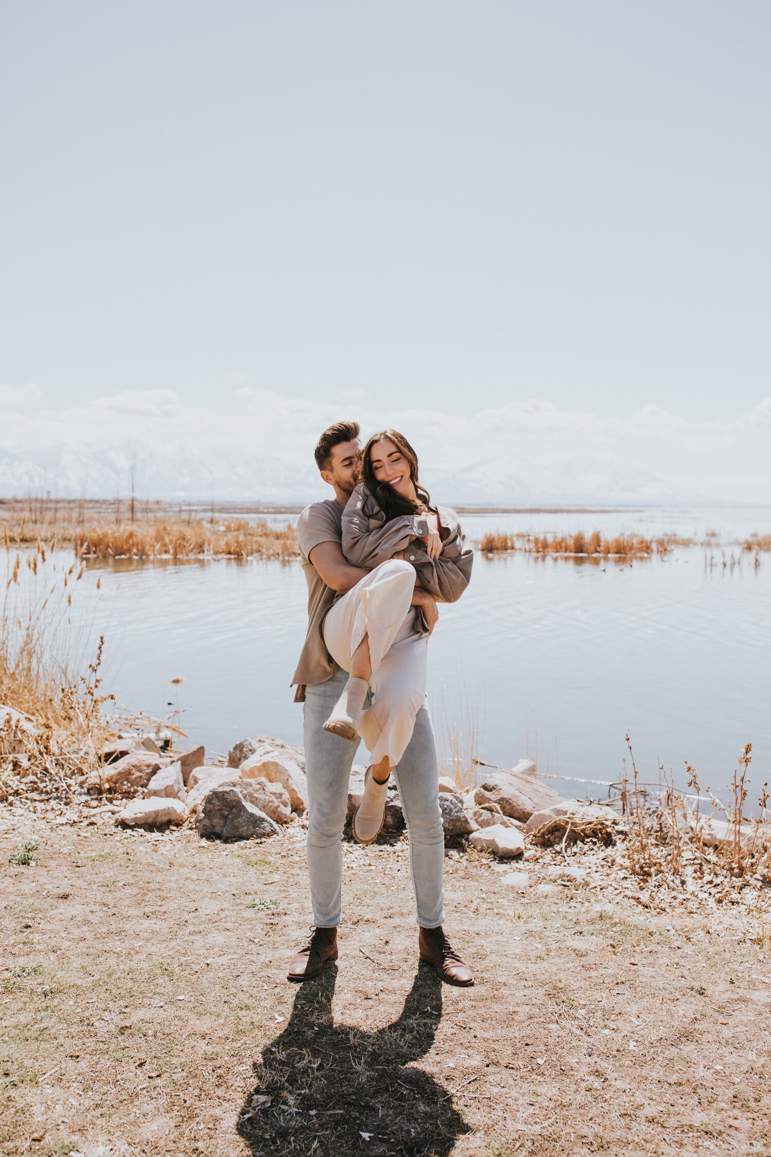 Utah Wedding Photographer, Utah Lake State Park, Utah engagement session, salt lake city wedding photographer, salt lake city engagement photos, engagement photos, hudson valley wedding photographer