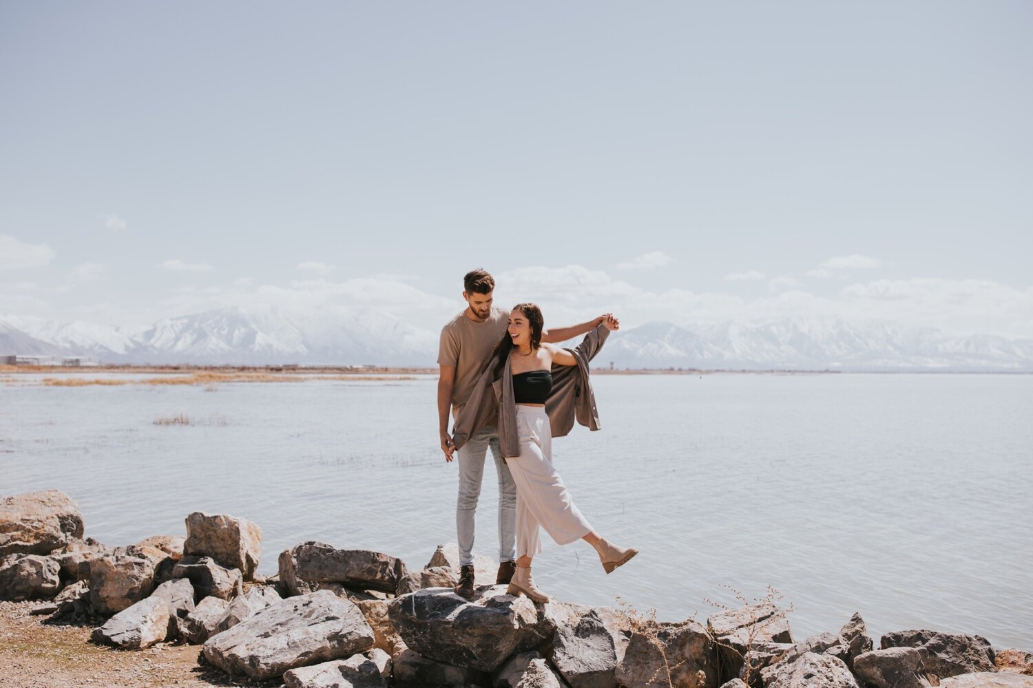 Utah Wedding Photographer, Utah Lake State Park, Utah engagement session, salt lake city wedding photographer, salt lake city engagement photos, engagement photos, hudson valley wedding photographer