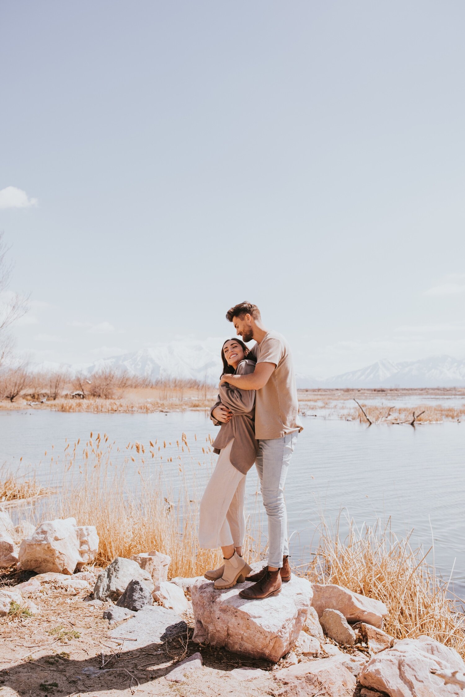 Utah Wedding Photographer, Utah Lake State Park, Utah engagement session, salt lake city wedding photographer, salt lake city engagement photos, engagement photos, hudson valley wedding photographer