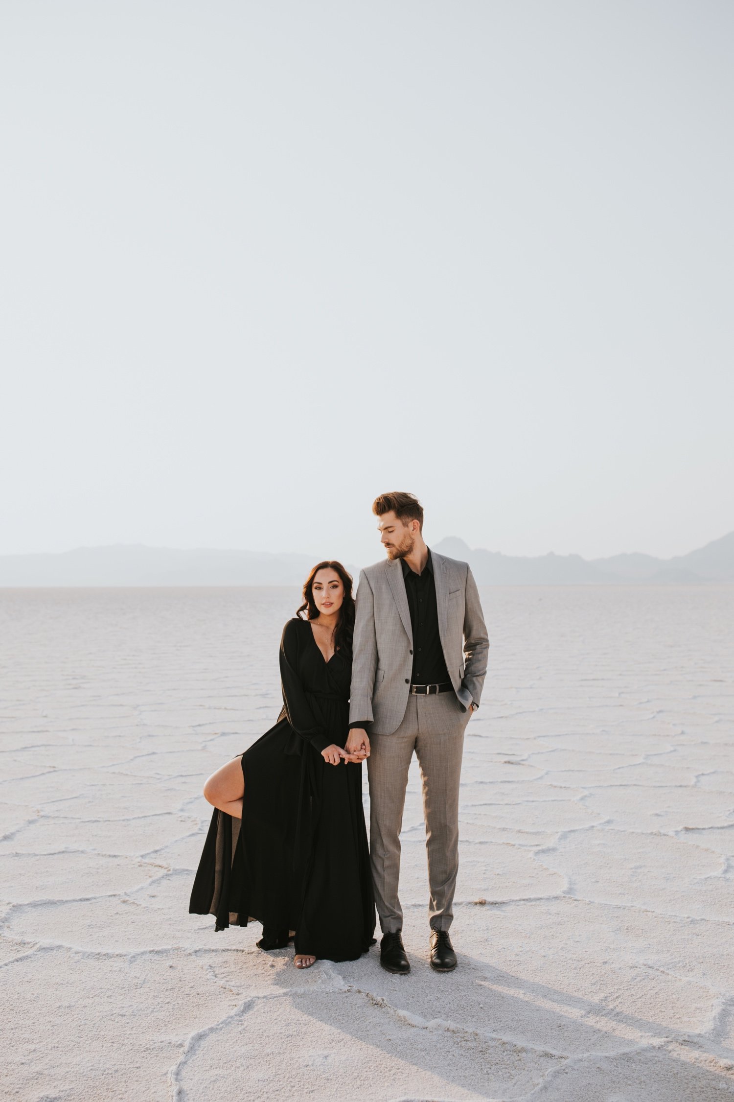 utah engagement session, bonneville salt flats, salt flats utah, destination wedding photographer, hudson valley wedding photographer, utah wedding photographer