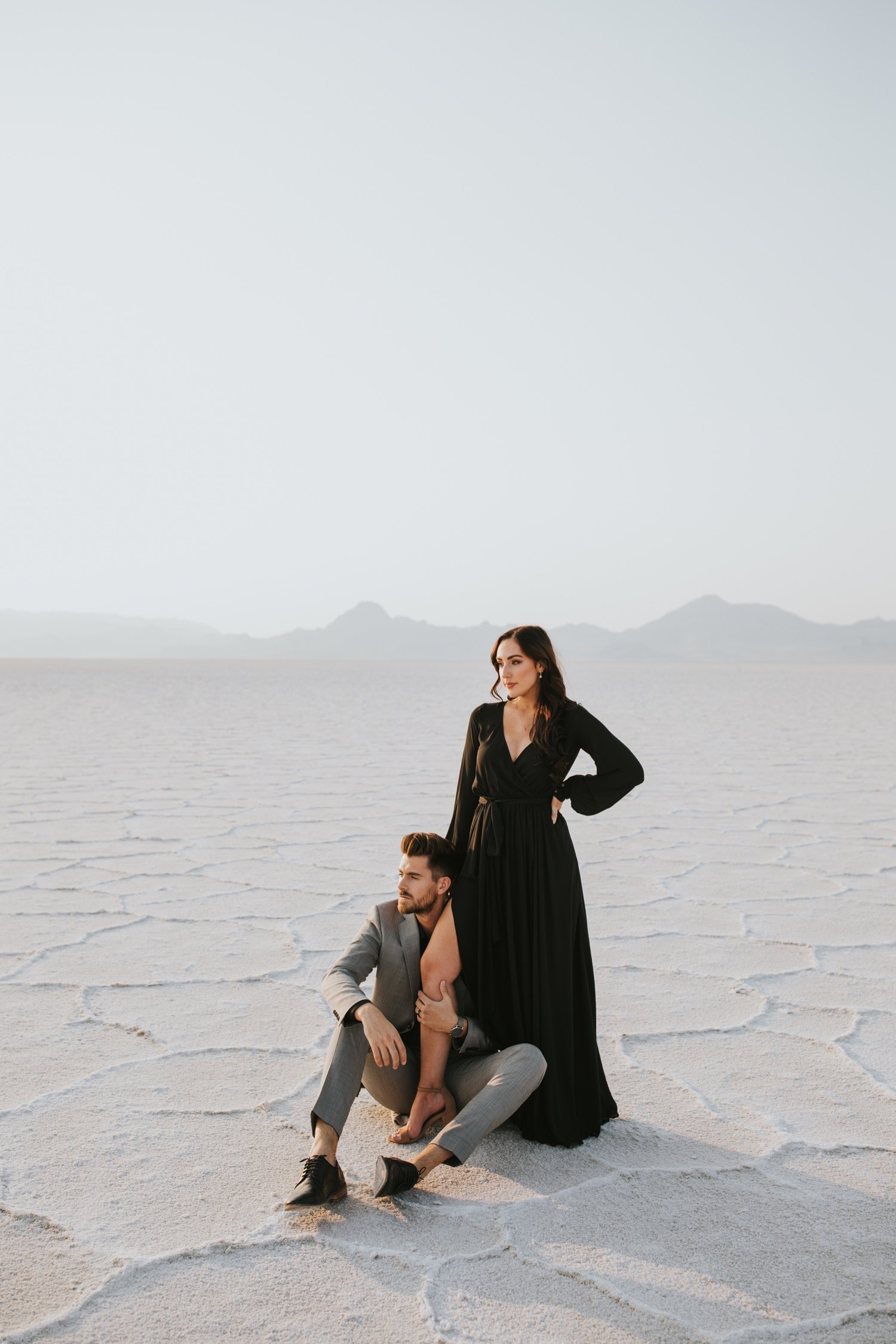 utah engagement session, bonneville salt flats, salt flats utah, destination wedding photographer, hudson valley wedding photographer, utah wedding photographer