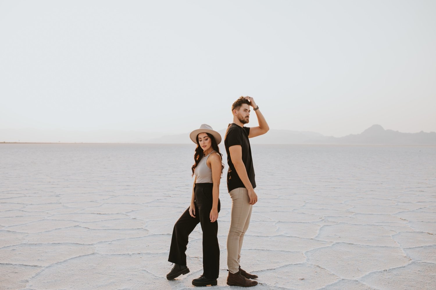 utah engagement session, bonneville salt flats, salt flats utah, destination wedding photographer, hudson valley wedding photographer, utah wedding photographer