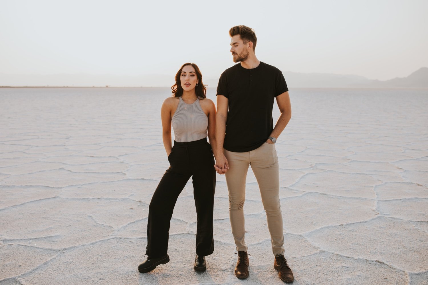 utah engagement session, bonneville salt flats, salt flats utah, destination wedding photographer, hudson valley wedding photographer, utah wedding photographer