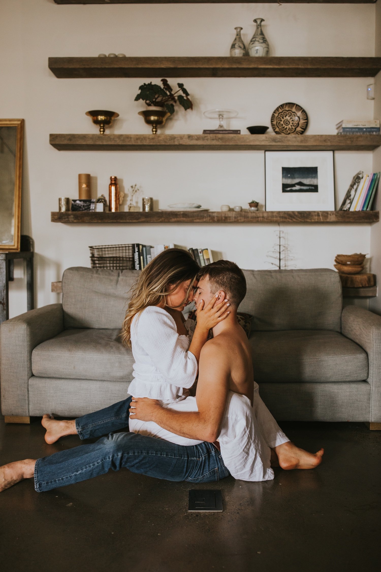 Hudson Valley Wedding Photographer, Kingston Wedding Photographer, Kingston Engagement Session, Indoor Couples Session, Hudson Valley Engagement Session, New York Engagement Photos