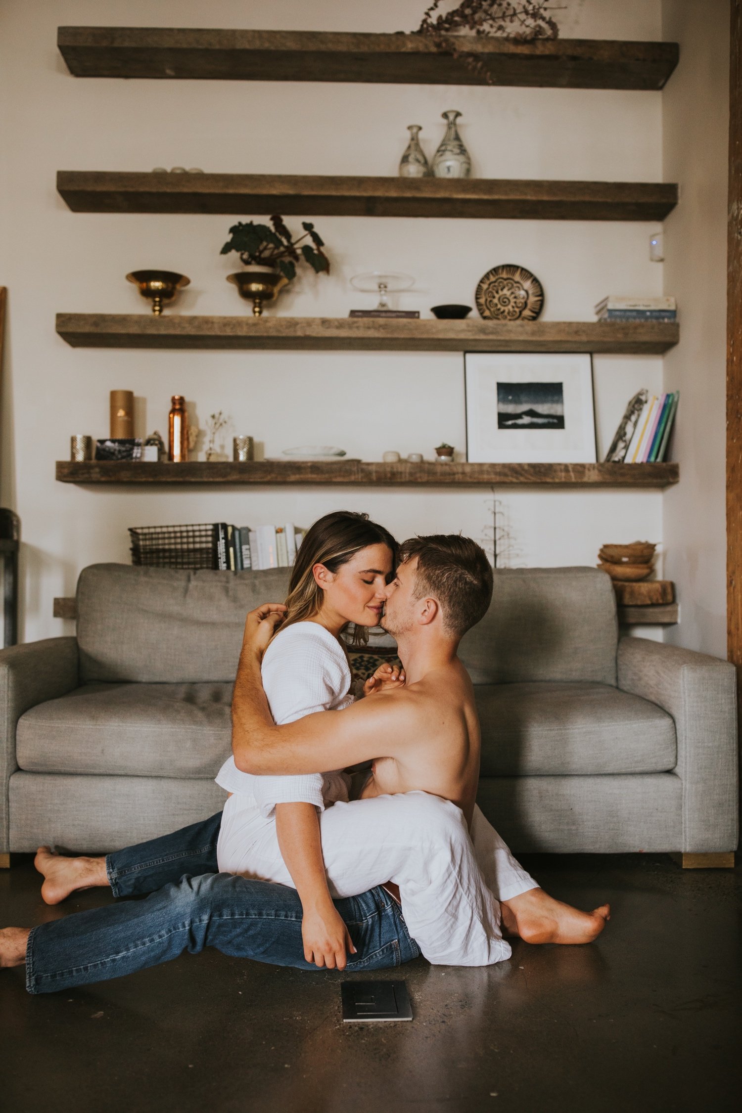 Hudson Valley Wedding Photographer, Kingston Wedding Photographer, Kingston Engagement Session, Indoor Couples Session, Hudson Valley Engagement Session, New York Engagement Photos